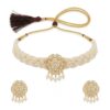 Diva Delight Pearl Kundan Choker Necklace Set