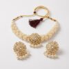Diva Delight Pearl Kundan Choker Necklace Set