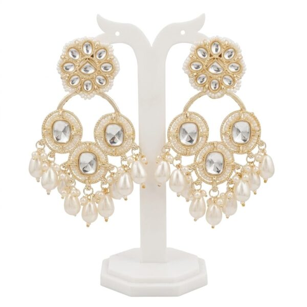 Pearl Chandbali Earrings for Women