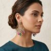diva delight multicolor Chandbali Earrings for Women