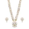 Kundan Round Pendant Multi-Strand Pearl