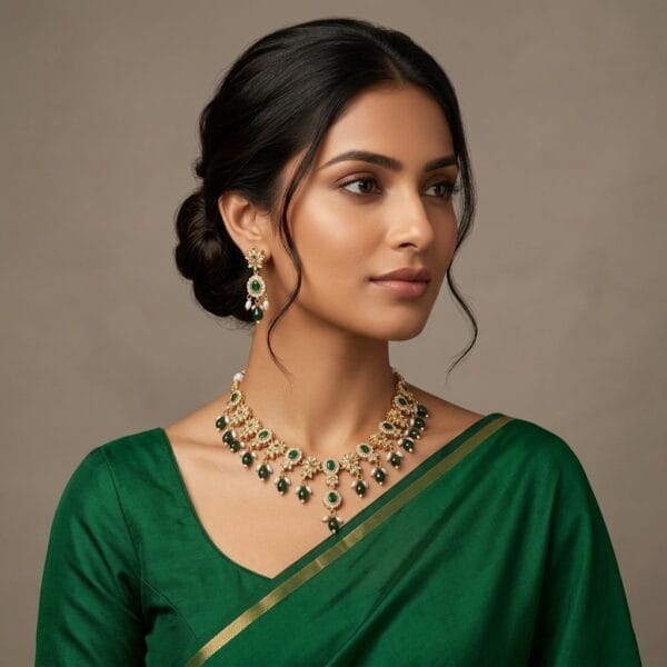 Temple Style Bridal Jewellery Set for Women | Diva Delight