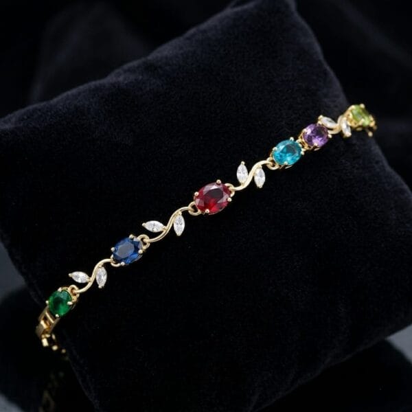 Multicolor Gemstone Bracelet