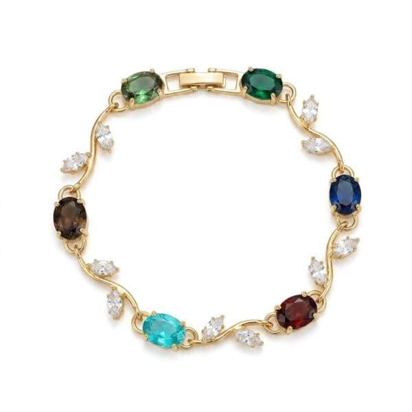 Multicolor Gemstone Bracelet for Women