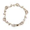 gold plated cubic zirconia vine bracelet
