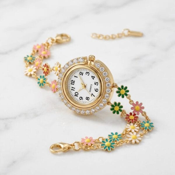 gold plated watch bracelet