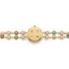floral bracelet watch for women with double chain and daisy charms - Diva Delight
